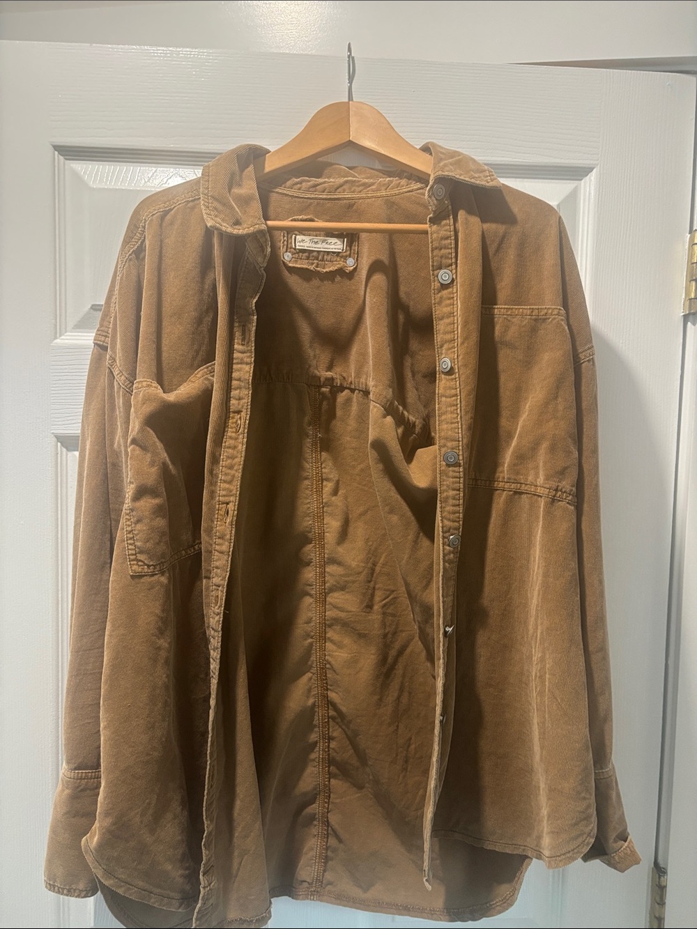 We The Free Brown Lightweight Over sized Shirt